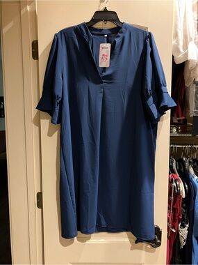 WKIOR Navy Blue Dress-NWT